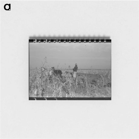 アートメモ帳-Husking Corn
 - ラッセル リー Memo.