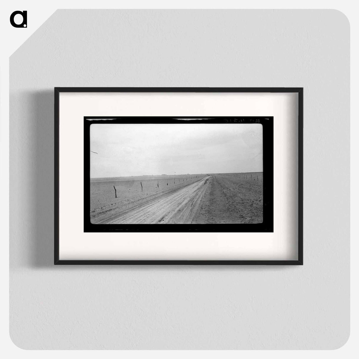 Typical view of the rolling character of the area. Town of Mills in distance, New Mexico - Dorothea Lange Poster.