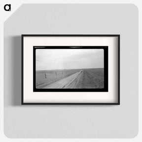 アートポスター-Typical view of the rolling character of the area. Town of Mills in distance, New Mexico - ドロテア ラング Poster.