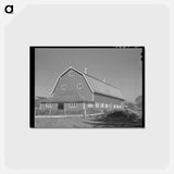 アートポストカード-Tillamook Barn
 - ラッセル リー Postcard.