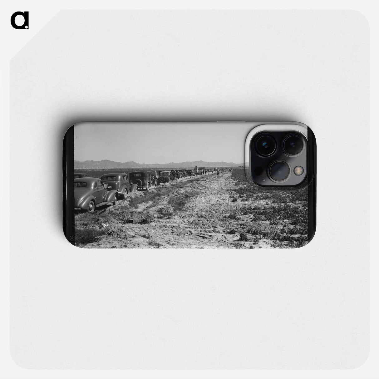 Pea field during harvest on Sinclair Ranch, near Calipatria, Imperial Valley, California - ドロテア ラング Phone Case.