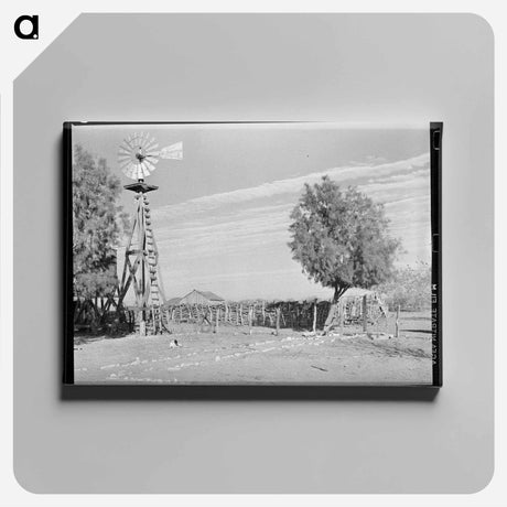 アートパネル-Mexican Farm, Hidalgo County
 - ラッセル リー Canvas.