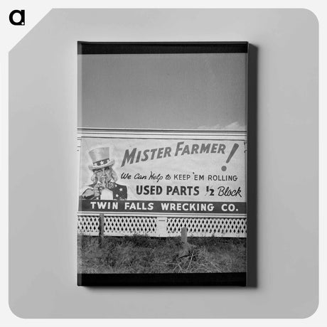 アートパネル-Twin Falls County Sign
 - ラッセル リー Canvas.