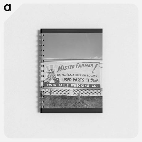 アートメモ帳-Twin Falls County Sign
 - ラッセル リー Memo.
