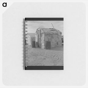 アートメモ帳-Migratory field worker's home on the edge of a pea field - ドロテア ラング Memo.