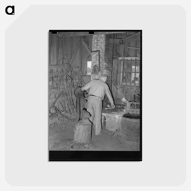 アートポストカード-Blacksmith Shop, Marshall
 - ラッセル リー Postcard.