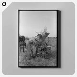 アートパネル-Repairing the Mower
 - ラッセル リー Canvas.