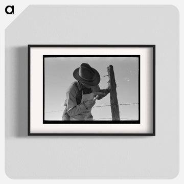 Barbed Wire Fence at El Indio
 - ラッセル リー Poster.