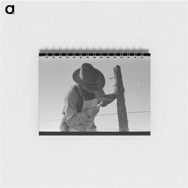アートメモ帳-Barbed Wire Fence at El Indio
 - ラッセル リー Memo.