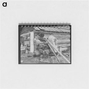 アートメモ帳-Bathrooms are scarce. Farm of ex mill-worker. Bonner County, Idaho. - ドロテア ラング Memo.