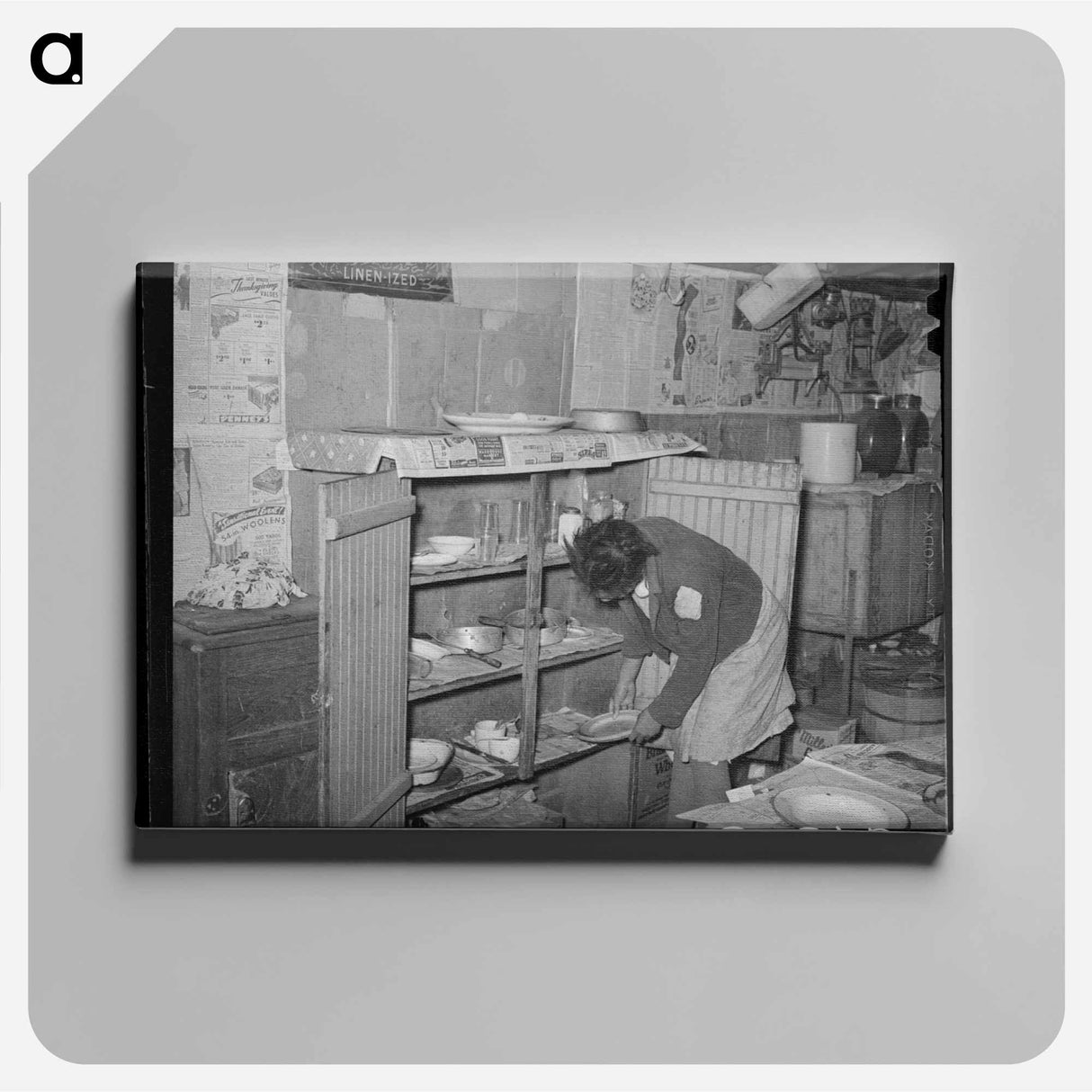 アートパネル-Tenant Farmer's Cupboard
 - ラッセル リー Canvas.