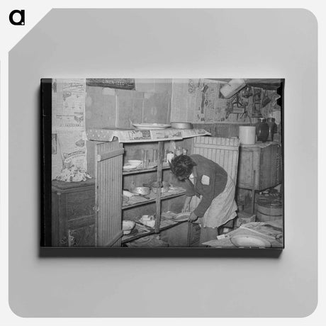 アートパネル-Tenant Farmer's Cupboard
 - ラッセル リー Canvas.