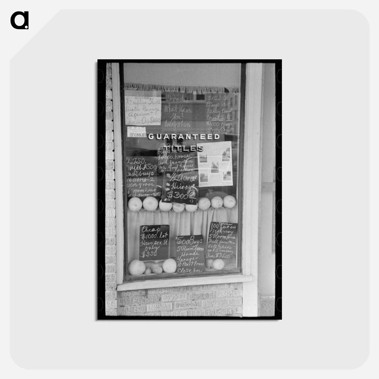 アートポストカード-Harlingen Houses
 - ラッセル リー Postcard.