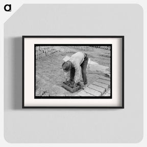 アートポスター-Adobe Bricks, Chamisal
 - ラッセル リー Poster.