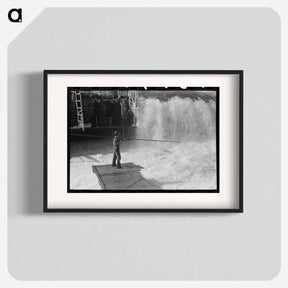アートポスター-Indian Fishing at Celilo Falls
 - ラッセル リー Poster.