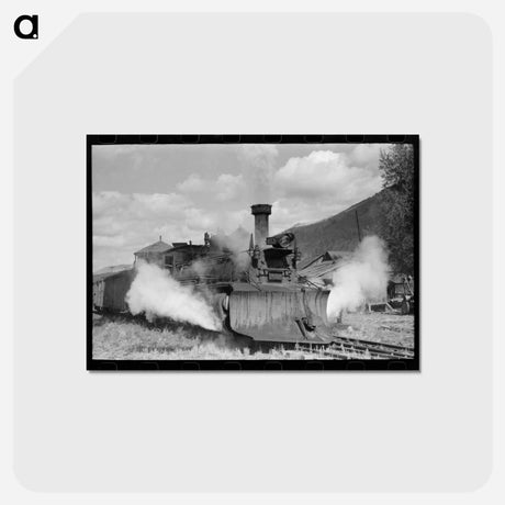 アートポストカード-Telluride Locomotive
 - ラッセル リー Postcard.
