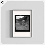 Farm machinery drawn under cover of old tobacco barn - Dorothea Lange Poster.