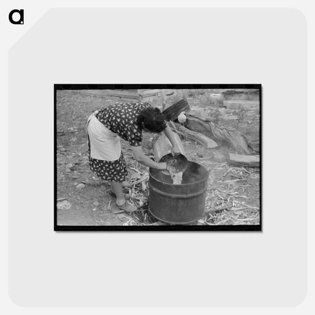 アートポストカード-Soapmaking in Taos County
 - ラッセル リー Postcard.