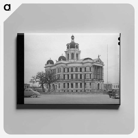 アートパネル-Courthouse at Gatesville, Texas
 - ラッセル リー Canvas.