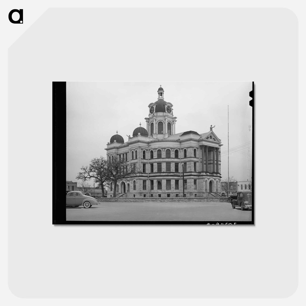アートポストカード-Courthouse at Gatesville, Texas
 - ラッセル リー Postcard.