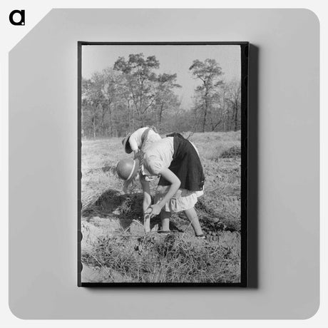 アートパネル-Children of Sharecropper with Sweet Potatoes
 - ラッセル リー Canvas.