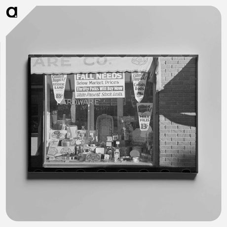 アートパネル-Hardware Store Window, Crosby
 - ラッセル リー Canvas.