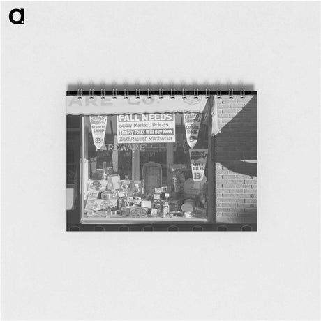アートメモ帳-Hardware Store Window, Crosby
 - ラッセル リー Memo.