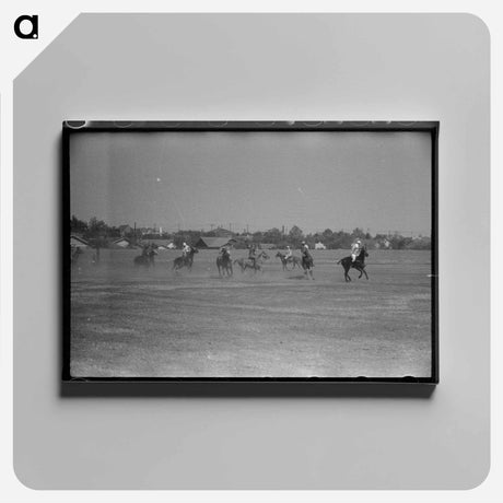 アートパネル-Polo Match Activity
 - ラッセル リー Canvas.