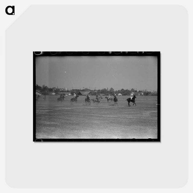 アートポストカード-Polo Match Activity
 - ラッセル リー Postcard.