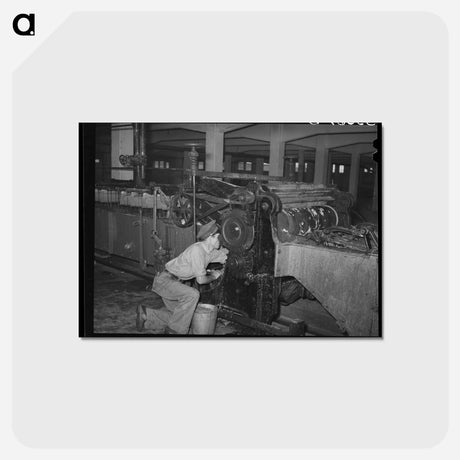 アートポストカード-Wool Scouring Machine
 - ラッセル リー Postcard.