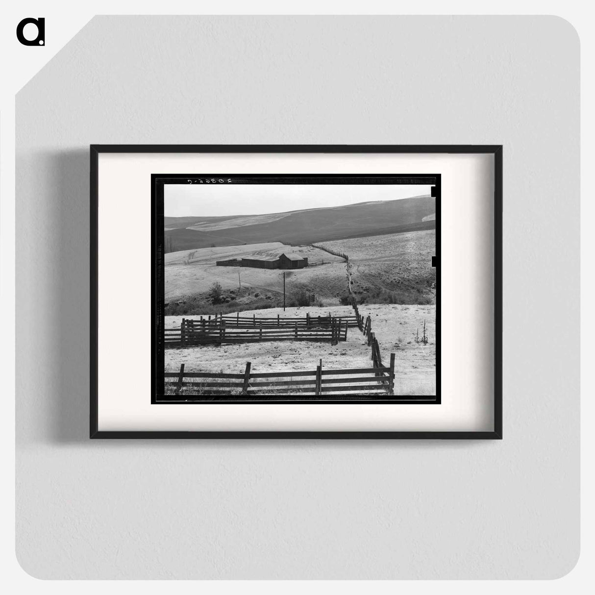 Desert stock farm - Dorothea Lange Poster.