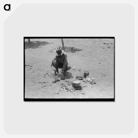 アートポストカード-Faro Caudill's Coffee
 - ラッセル リー Postcard.