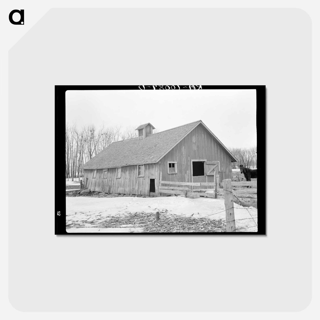 アートポストカード-Hog House on the Merriott Farm
 - ラッセル リー Postcard.