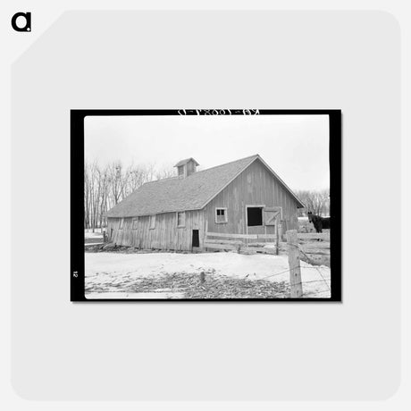アートポストカード-Hog House on the Merriott Farm
 - ラッセル リー Postcard.