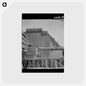 アートポストカード-Shasta Dam Construction
 - ラッセル リー Postcard.