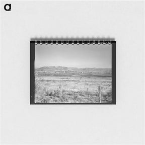 アートメモ帳-View of the valley from Dazey farm - ドロテア ラング Memo.