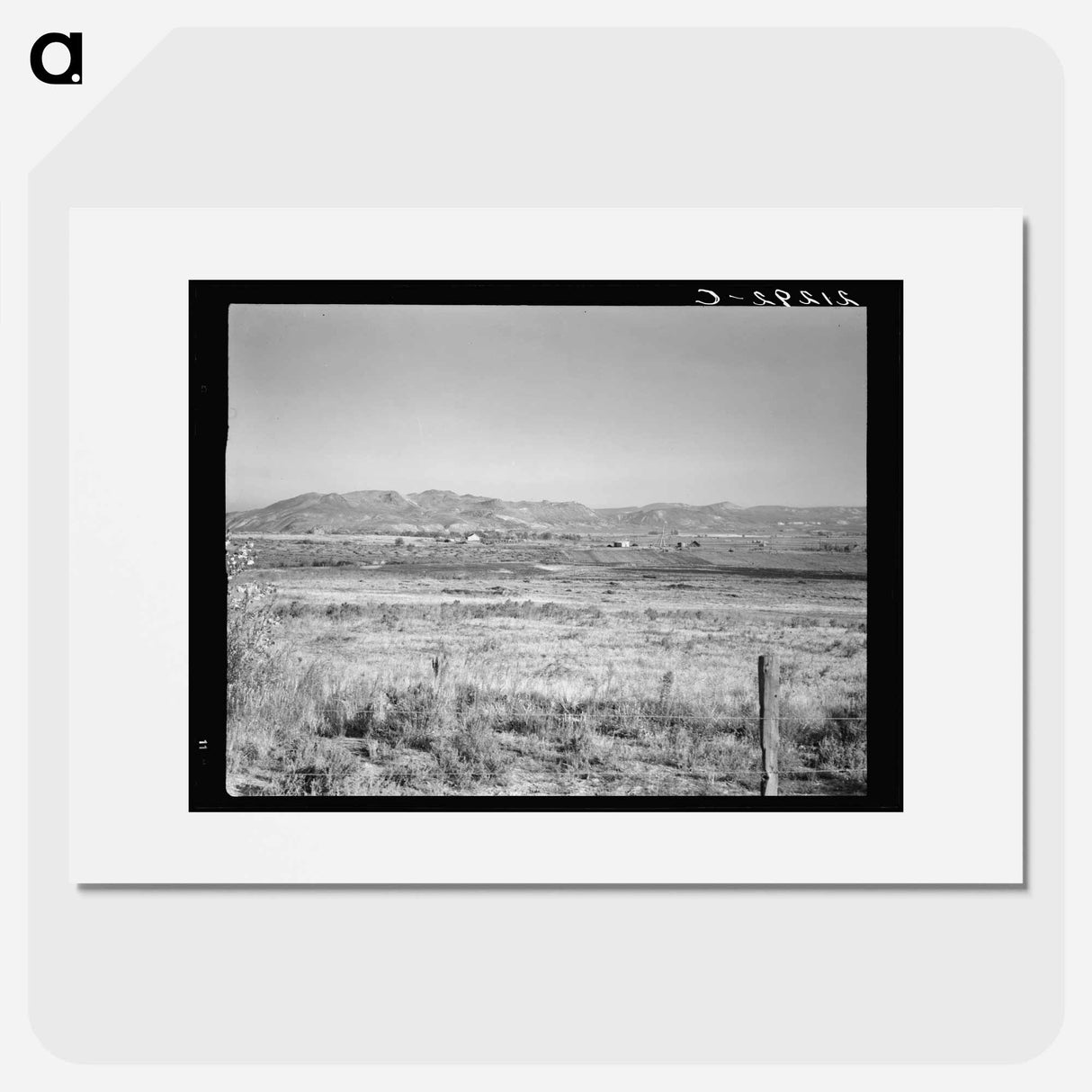 View of the valley from Dazey farm - Dorothea Lange Poster.