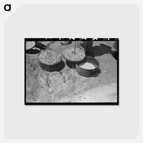 アートポストカード-Dutch Oven Biscuits
 - ラッセル リー Postcard.