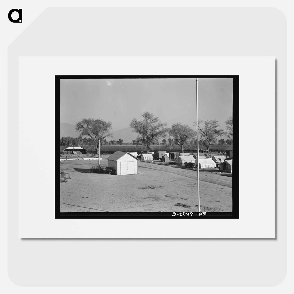 View of Kern migrant camp - Dorothea Lange Poster.