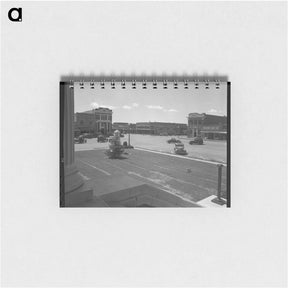 アートメモ帳-The town square of Memphis, Texas - ドロテア ラング Memo.