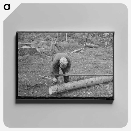 アートパネル-Marking Pulpwood
 - ラッセル リー Canvas.