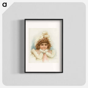 アートポスター-Little Girl with Fur Collar
 - ボストン公共図書館 Poster.