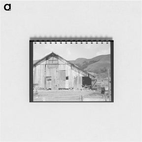 アートメモ帳-Farmyard of small Italian farmer - ドロテア ラング Memo.