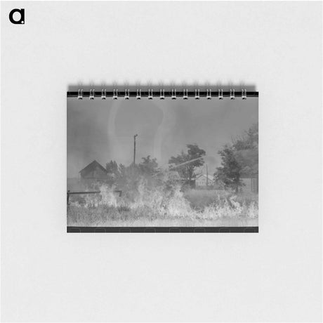 アートメモ帳-Grass Fire, Vale, Oregon
 - ラッセル リー Memo.