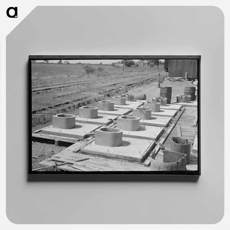 アートパネル-Sanitary Privy Bases
 - ラッセル リー Canvas.