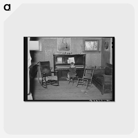 アートポストカード-Farm Home Living Room
 - ラッセル リー Postcard.
