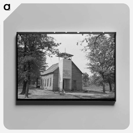 アートパネル-Southern Arkansas Church
 - ラッセル リー Canvas.