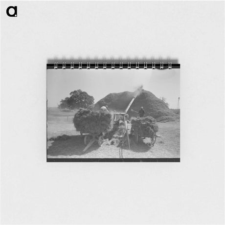 アートメモ帳-Threshing Rice Near Crowley
 - ラッセル リー Memo.