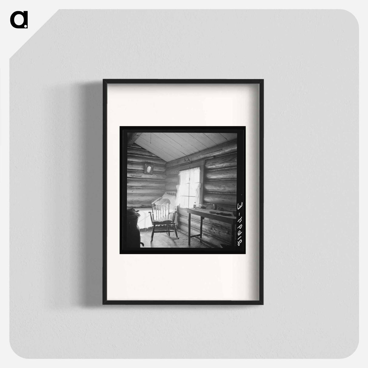 Interior of two room house belonging to FSA borrower - ドロテア ラング Poster.