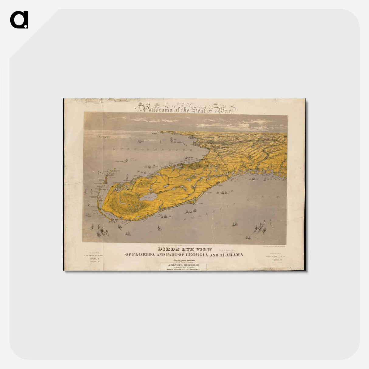 アートポストカード-Florida and Beyond
 - ボストン公共図書館 Postcard.